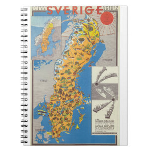 Sweden Map Notebook