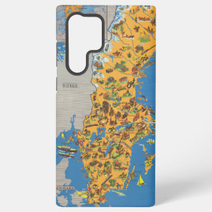 Sweden Map Samsung Galaxy Case