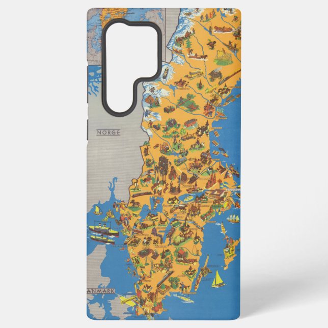 Sweden Map Samsung Galaxy S22 Ultra Case (Back)