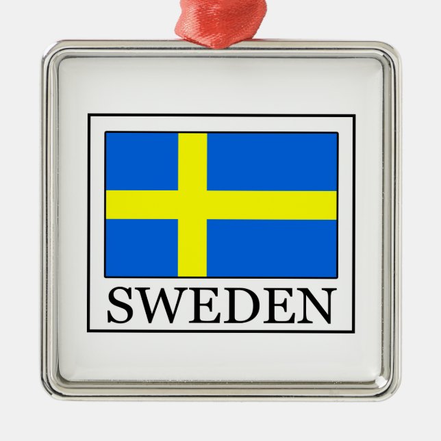 Sweden Metal Tree Decoration (Front)
