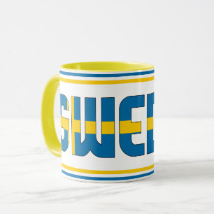 Sweden National Flag Patriotic Coffee Mug