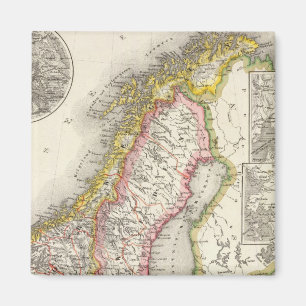 Sweden, Norway 2 Magnet
