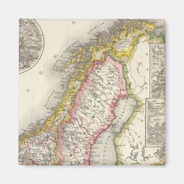 Sweden, Norway 2 Magnet (Front)