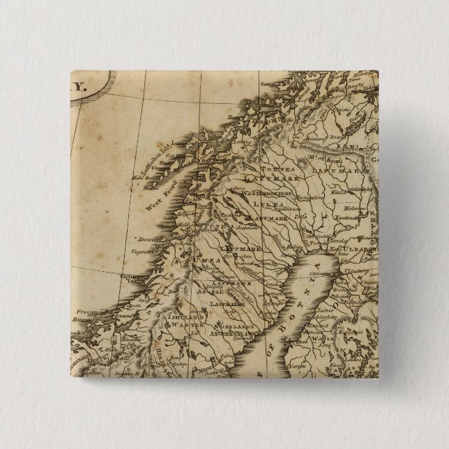 Sweden, Norway 3 15 Cm Square Badge (Front)