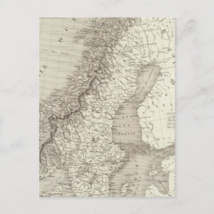 Sweden, Norway, and Denmark Postcard