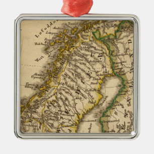 Sweden, Norway, and Finland Metal Ornament