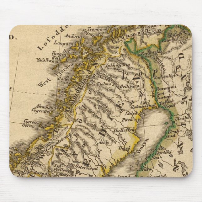 Sweden, Norway, and Finland Mouse Pad (Front)