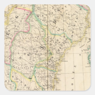 Sweden, Norway Europe 4 Square Sticker