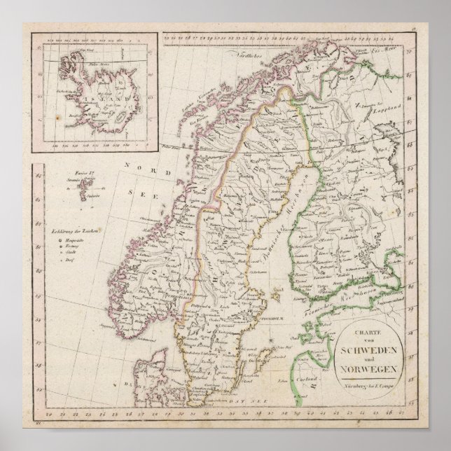 Sweden, Norway, Iceland Poster (Front)