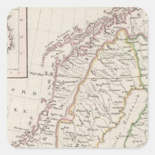 Sweden, Norway, Iceland Square Sticker