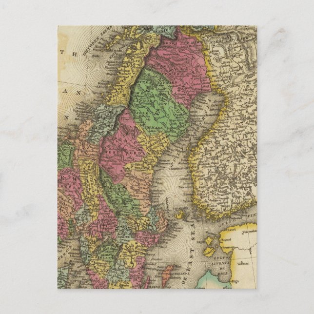 Sweden & Norway Postcard (Front)