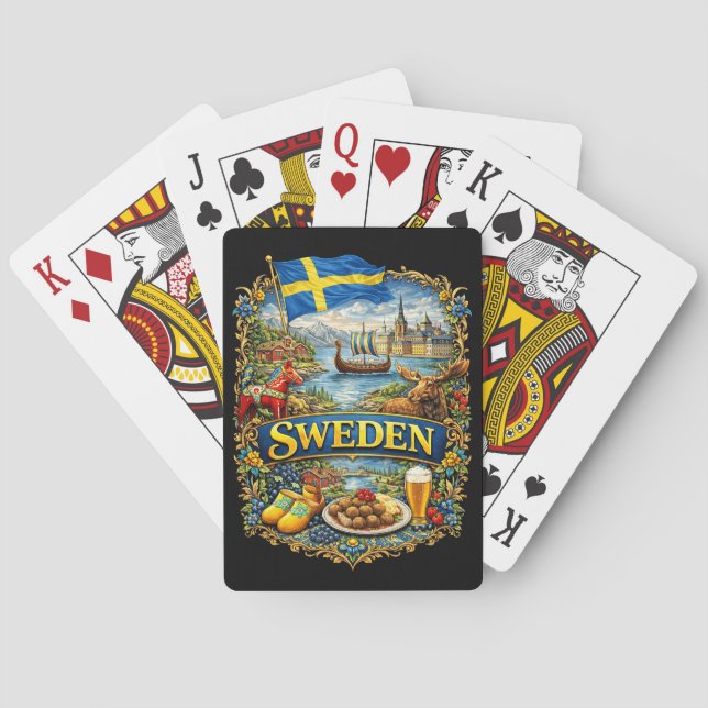 Sweden Playing Cards (Back)
