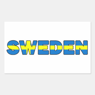 Sweden Rectangular Sticker
