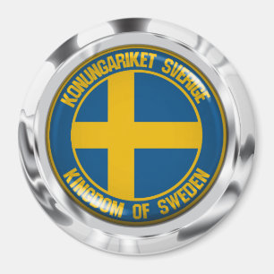 Sweden Round Emblem Magnet