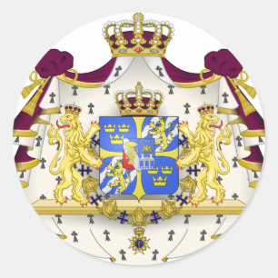 Sweden SE Classic Round Sticker