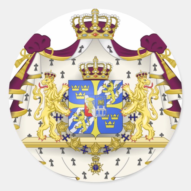 Sweden SE Classic Round Sticker (Front)
