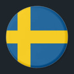 Sweden SE Magnet<br><div class="desc">Flag of Sweden SE,  Sverige,   Coat of arms,  armorial bearings,  Flag-map</div>