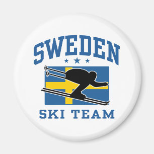 Sweden Ski Team Magnet