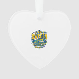 Sweden Soccer 2026 Soccer Bold Country Typography Ornament