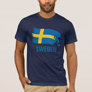 Sweden Soccer Flag T-Shirt