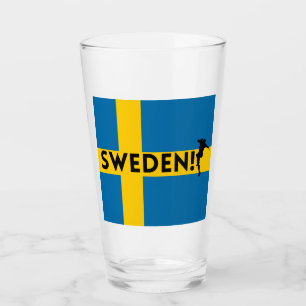 Sweden soccer glass