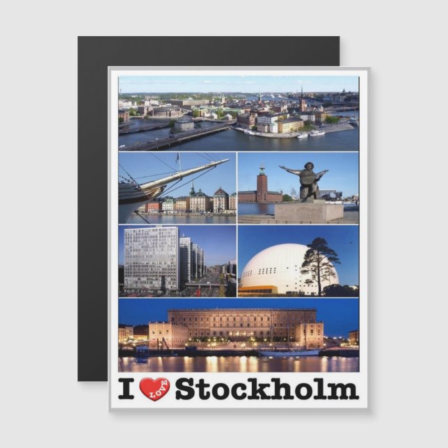 Sweden - Stockholm - I Love - (Front/Back)