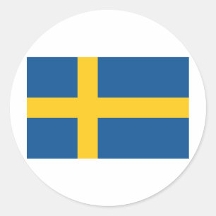 Sweden / Sverige Classic Round Sticker