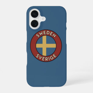 Sweden Sverige iPhone 16 Case