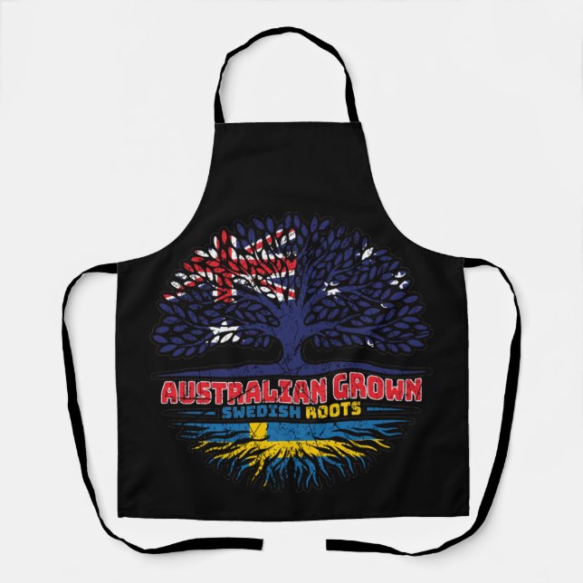 Sweden Swedish Australian Australia Tree Roots Apron (Front)