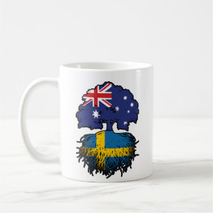 Sweden Swedish Australian Australia Tree Roots Coffee Mug