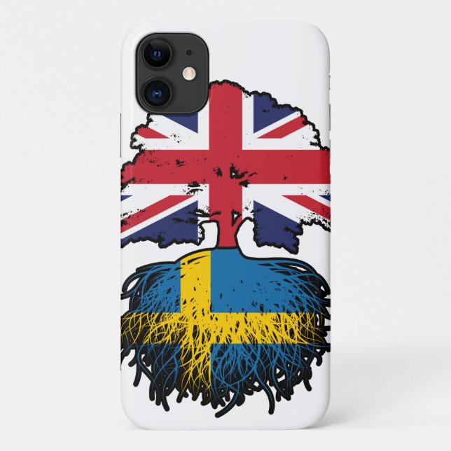 Sweden Swedish British UK United Kingdom Britain Case-Mate iPhone Case (Back)