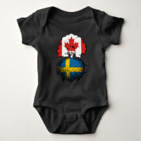 Sweden Swedish Canadian Canada Tree Roots Flag