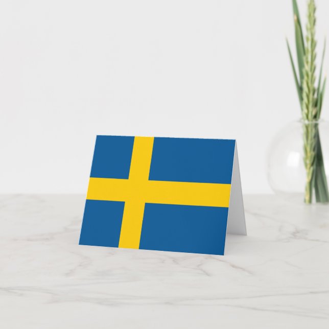 Sweden (Swedish) Flag Card (Front)