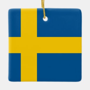 Sweden (Swedish) Flag  Ceramic Ornament
