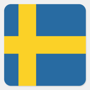 Sweden (Swedish) Flag Square Sticker