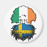 Sweden Swedish Irish Ireland Tree Roots Flag