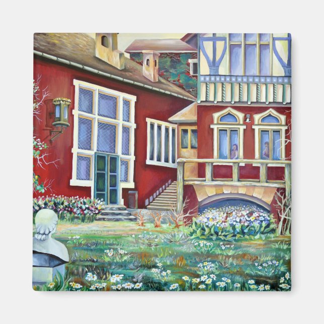 Sweden, Traditional Landscape Magnet (Front)