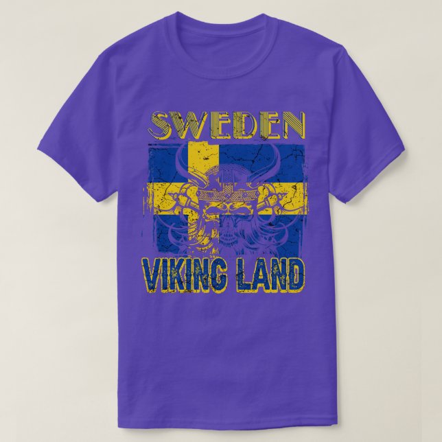 Sweden Viking Land T-Shirt (Design Front)