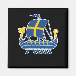 Sweden Viking Ship Gift Valhalla Swedish Viking Magnet