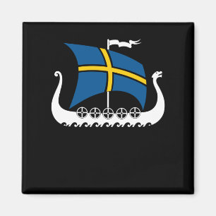 Sweden Viking Ship Valhalla Swedish Viking Ship Magnet