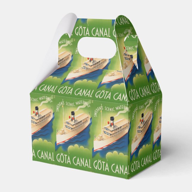 Sweden Vintage Travel favour box (Front Side)