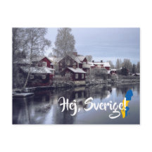Sweden winter sundborn Hej Sverige Postcrossing