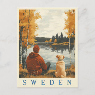 Sweden's Beauty Vintage Travel Postcard