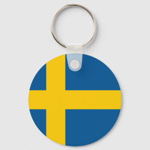 Sweden's flag key ring