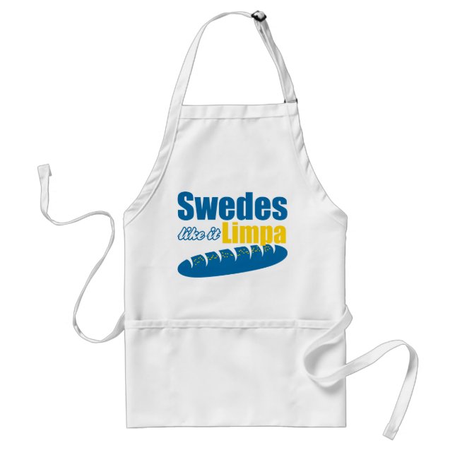 Swedes Like it Limpa Funny Standard Apron (Front)