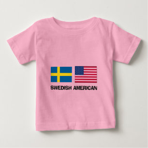 Swedish American Baby T-Shirt
