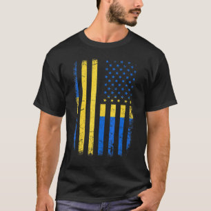 Swedish American Flag Sweden America Pride Heritag T-Shirt