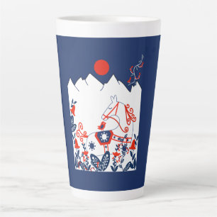 Swedish And Finish Folk Art Gifts Latte Mug