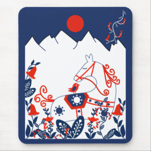 Swedish And Finish Folk Art Gifts Mouse Pad