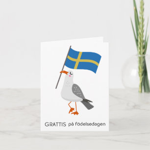 Swedish Birthday Card – Grattis på födelsedagen